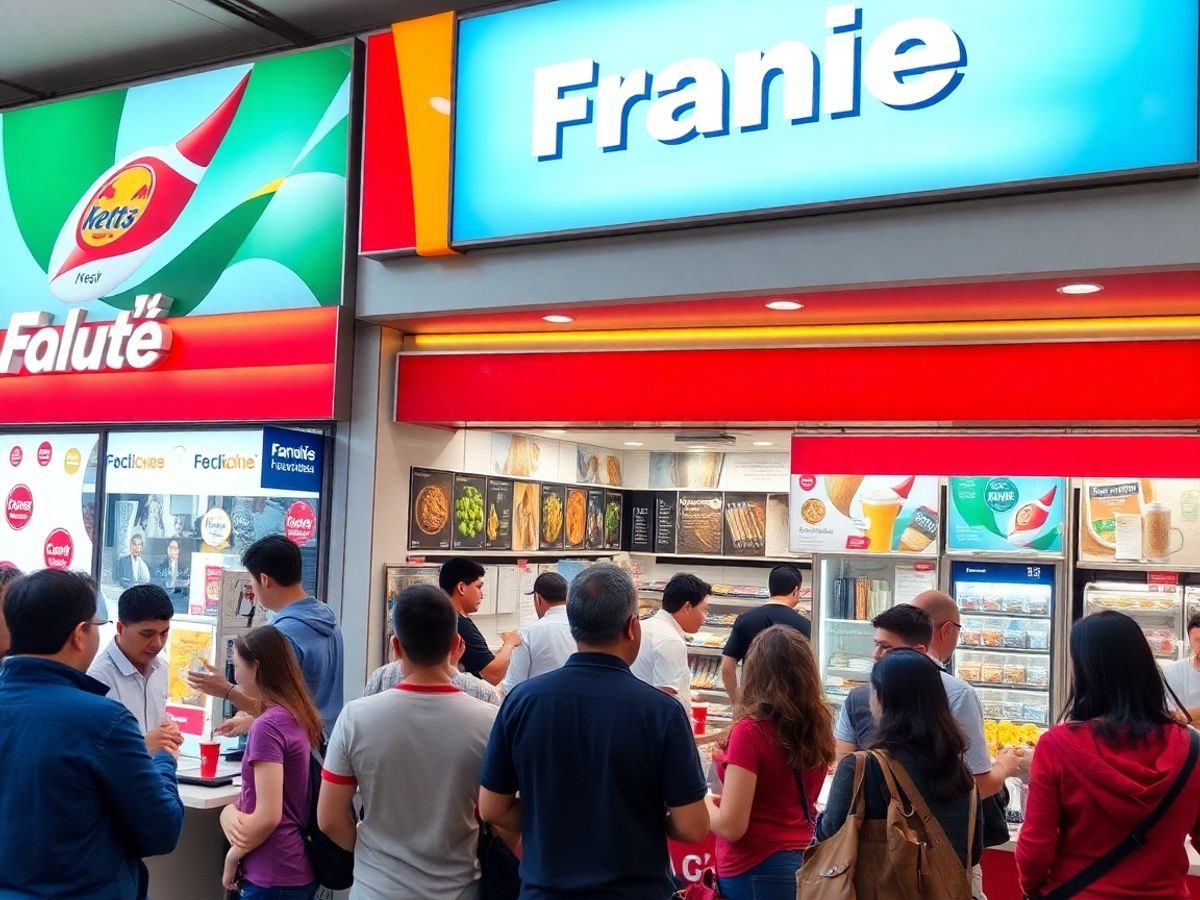 Magazin de franciză aglomerat din România cu clienți.